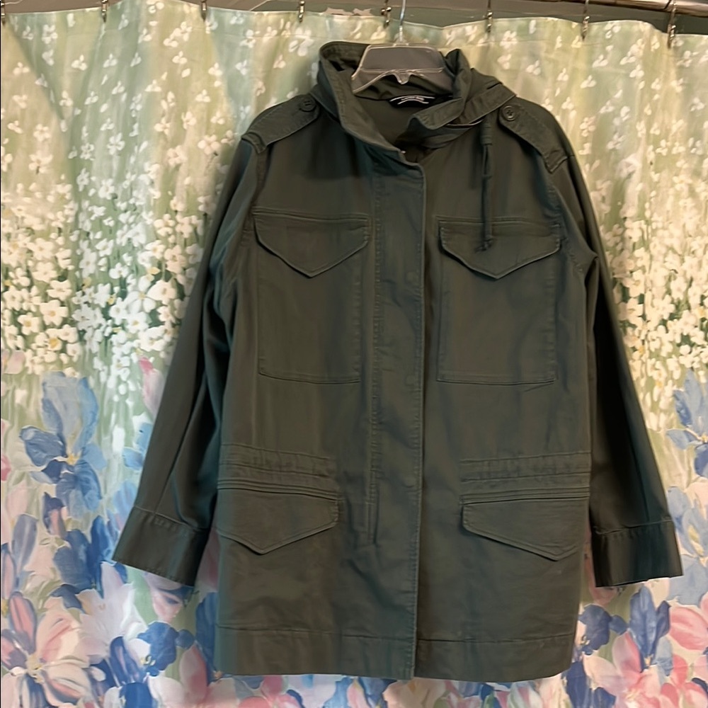 Lands End bran new olive green utility jacket size 1X NWOT